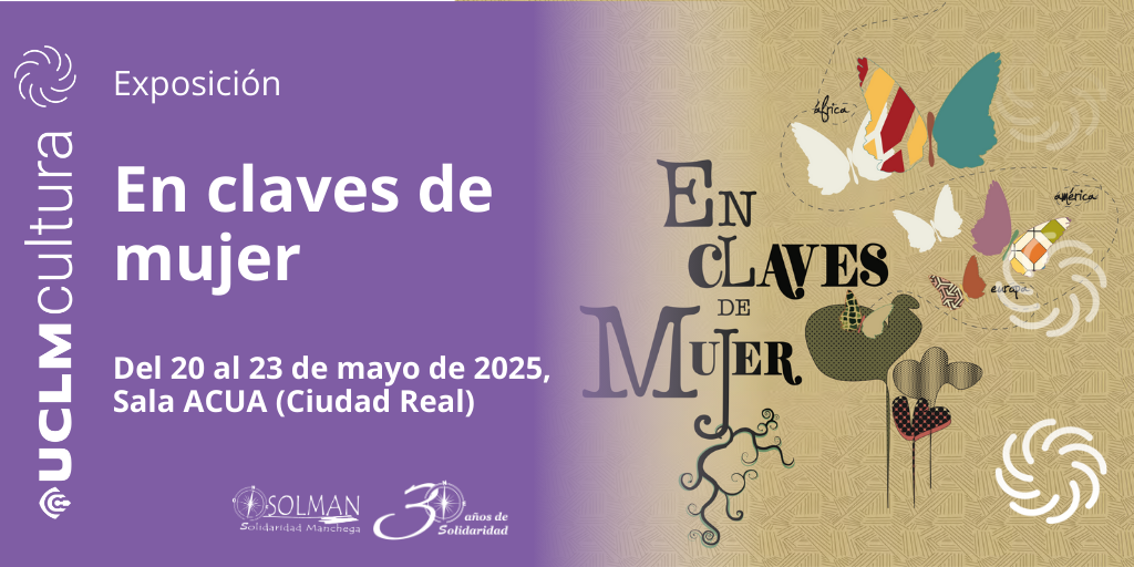 Cartel exposición en claves de mujer