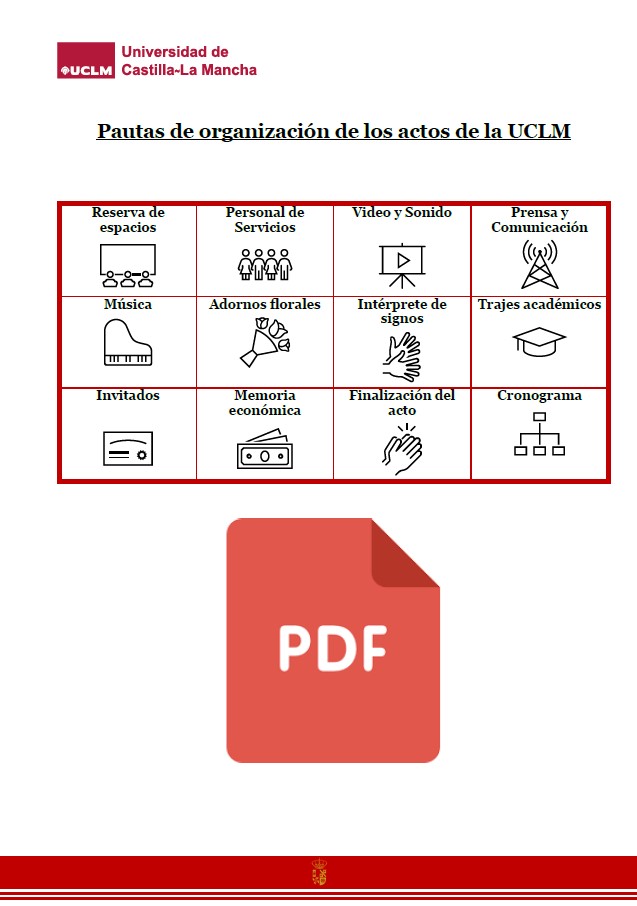 Pautas de organización actos UCLM - PDF