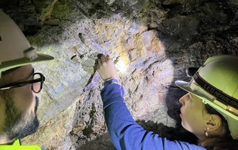 Toma de muestras de la mina de Almadén