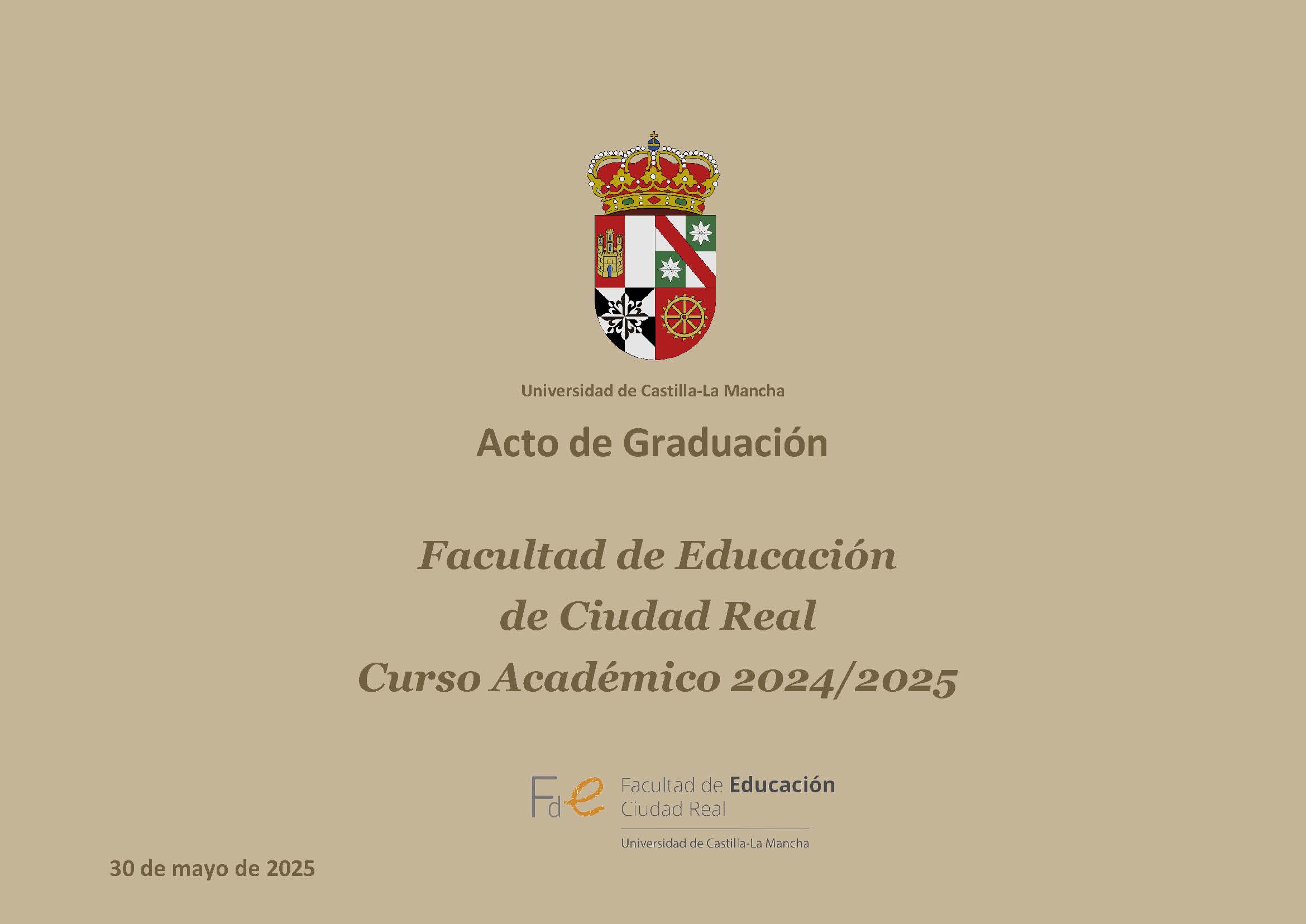 CARTEL ANUNCIANDO EL ACTO ACADÉMICO DE GRADUACIÓN