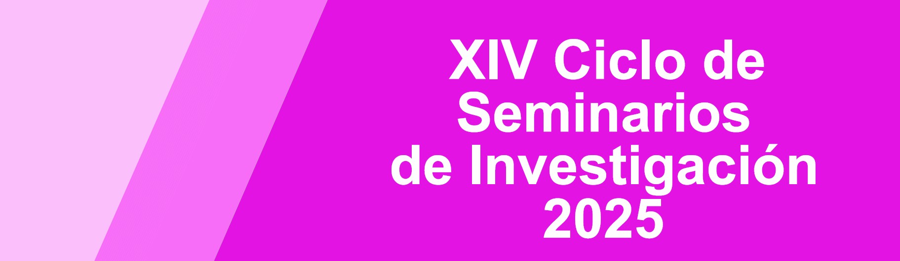 Programa completo XIV Ciclo de Seminarios de Investigación 2025