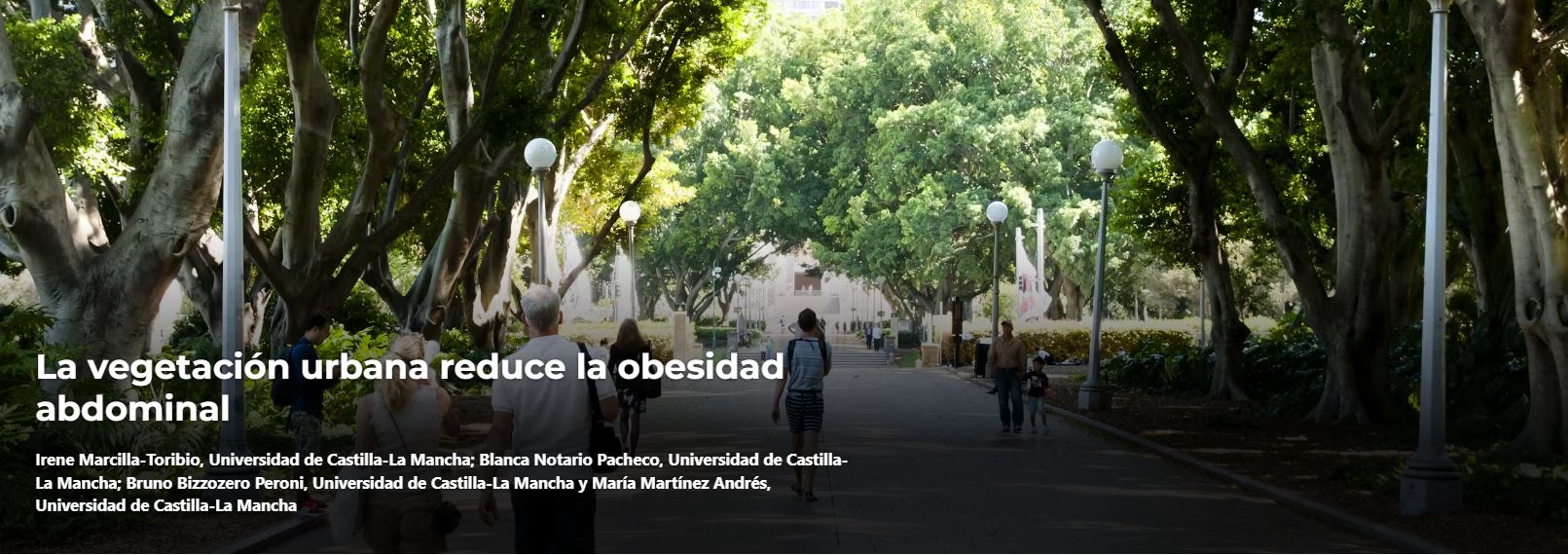 La vegetación urbana reduce la obesidad 